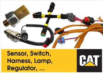 Sensor, Switch, Harness, Lamp, Regulator, ... - Các loại sensor, công tắc, hệ thống dây điện, đèn, đồng hồ, linh kiện điện cho xe Caterpillar Liên hệ trực tiếp hoặc qua e-mail để có danh sách hàng cụ thể